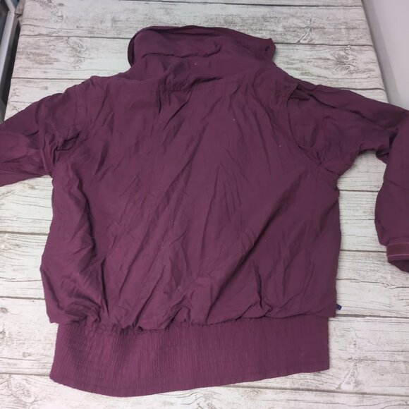 Vintage Columbia Magenta Made in Korea Bomber Style Jacket Women Size XL - Picture 9 of 9